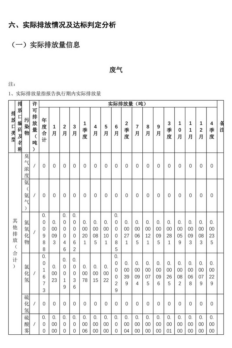 2024年排污许可证执行报告
